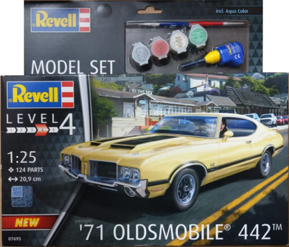 REVELL 1971 Oldsmobile 442 Coupe Starter Set 1:24 - 67695