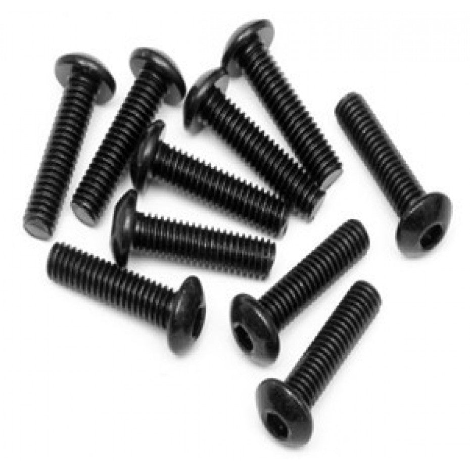 ROVAN 4x16mm Fine Thread Button Head Screws 10pcs - ROV-68016