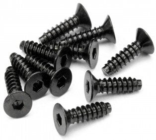 ROVAN 4x15mm Coarse Thread Countersunk Head Screw 10pcs - ROV-68022