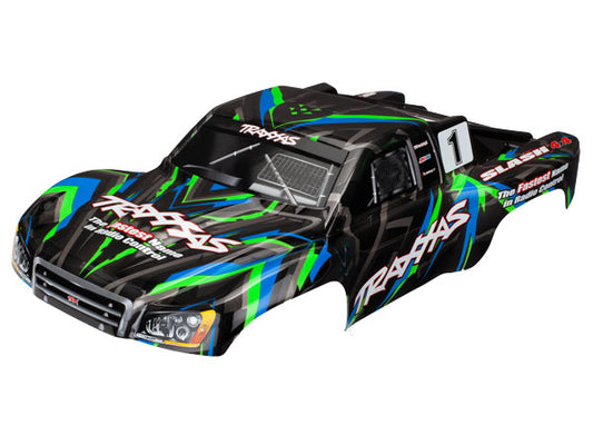 TRAXXAS Green Painted Body Shell suit Slash 4wd Brushed - 6816G