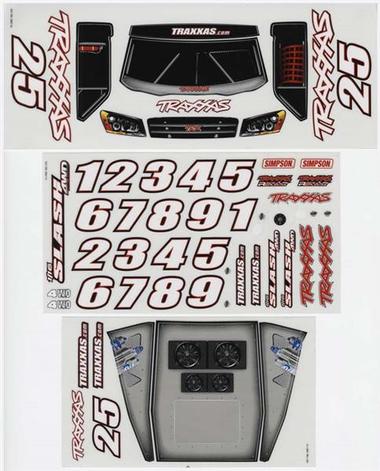 TRAXXAS Decals Set suit 1:16 Slash - 7013