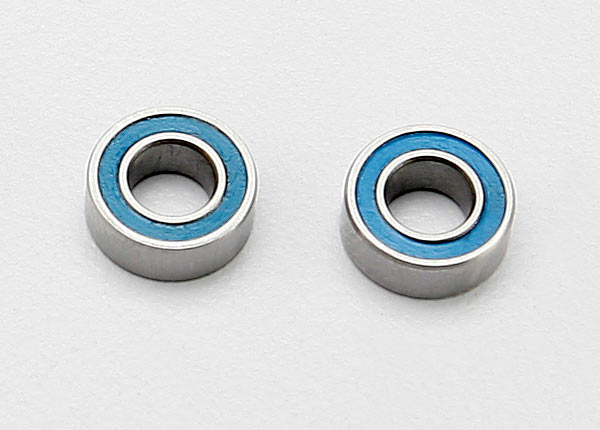 TRAXXAS 4x8x3mm Blue Rubber Sealed Bearings 2pcs - 7019