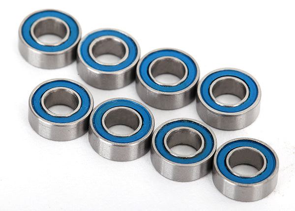 TRAXXAS 4x8x3mm Blue Rubber Sealed Bearings 8pcs - 7019R