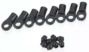 TRAXXAS 1:16/ 18 Rod Ends & Hollow Balls 8pcs/ea - 7059