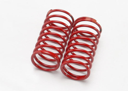 TRAXXAS 1:16 GTR Shock Springs 0.82 Dbl Orange Rate Red Finish 2pcs - 7140