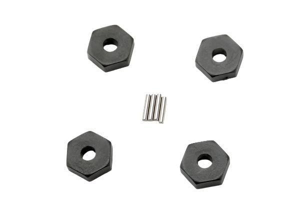 TRAXXAS 12mm Wheel Hexes w/ 1.5x8mm Pins 4pcs/ea - 7154