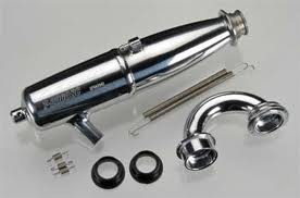 O.S. ENGINES Tuned Silencer Complete Set T-2060sc(Wn) - OSM72106135