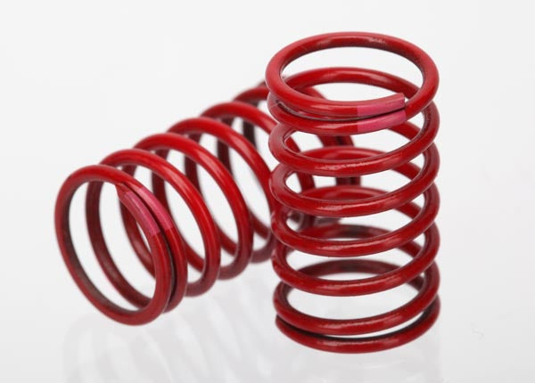 TRAXXAS GTR 1:16 Shock Springs 2.77 Pink Rate Red Finish 2pcs - 7244