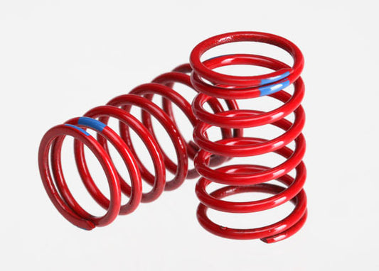 TRAXXAS GTR 1:16 Shock Springs 2.925 Blue Rate Red Finish 2pcs - 7245