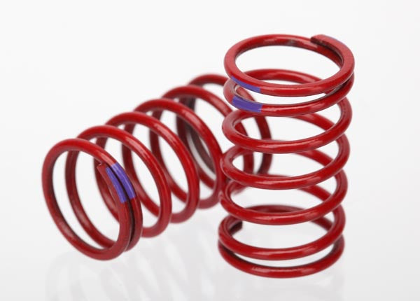 TRAXXAS GTR 1:16 Shock Springs 3.2 Purple Rate Red Finish 2pcs - 7246