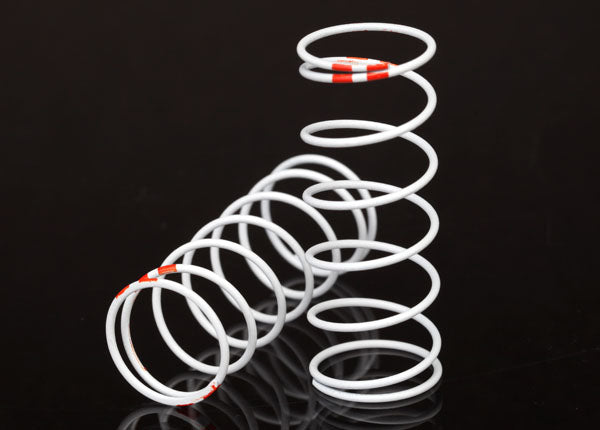 TRAXXAS GTR Long Shock Springs 0.623 Orange Rate White Finish 2pcs - 7440