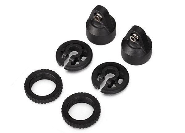 TRAXXAS GTX Shock Caps & Spring Retainers Composite 2pcs/ea - 7764