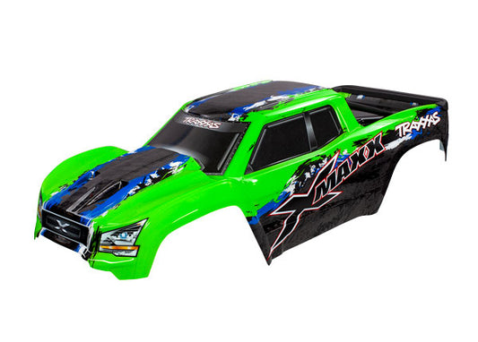 TRAXXAS Green Painted Body Shell w/ Exocage suit X-Maxx - 7811G