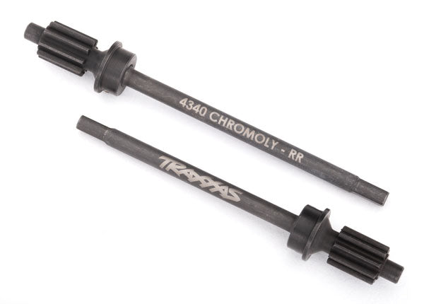 TRAXXAS HD Axle Shaft Rear Chromoly Steel L&R w/ Portal Input Gear - 8061