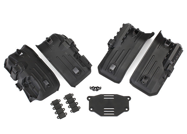 TRAXXAS Fenders Inner Fr & Rr w/ Rock Light Covers & Battery Tray - 8072