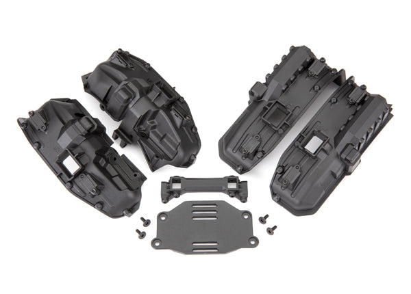 TRAXXAS Fenders Inner Narrow Fr & Rr w/ Rock Light Covers, Battery Plate & Body Mount - 8080X