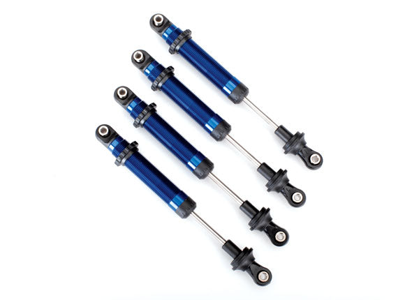 TRAXXAS GTS Long Shocks Blue Aluminium Complete NO Springs 4pcs - 8160X