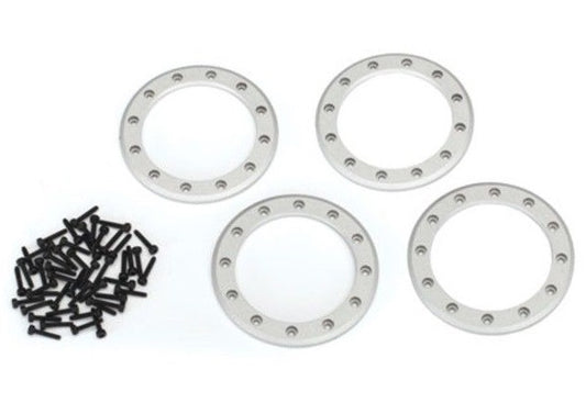 TRAXXAS 2.2in Satin Beadlock Rings w/ Screws suit TRX-4 4pcs - 8168