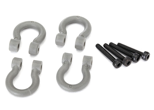 TRAXXAS Bumper D-Rings Grey w/ Screws - 8234