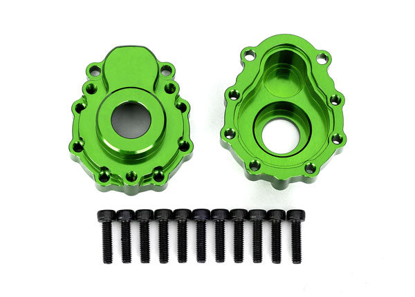 TRAXXAS Outer Portal Housings Green 6061-T6 Aluminium w/ Hardware 2pcs - 8251G