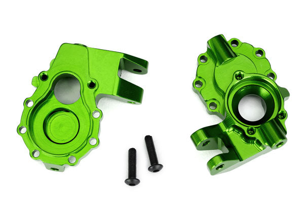 TRAXXAS Inner Front Portal Housings Green 6061-T6 Aluminium 2pcs - 8252G