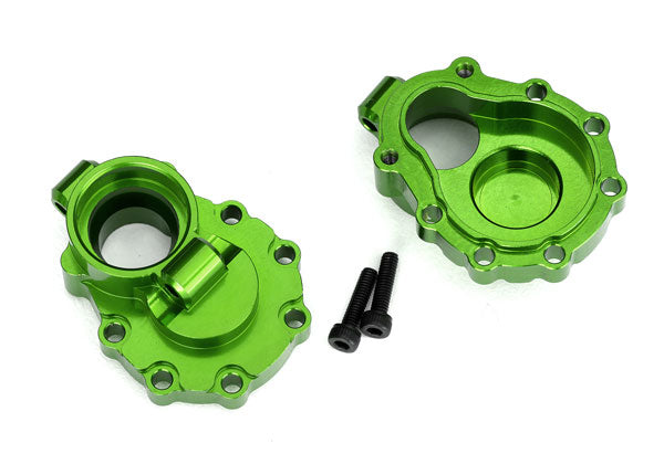 TRAXXAS Inner Rear Portal Housings Green 6061-T6 Aluminium 2pcs - 8253G