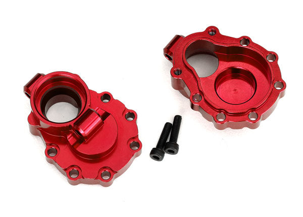 TRAXXAS Inner Rear Portal Housings Red 6061-T6 Aluminium 2pcs - 8253R