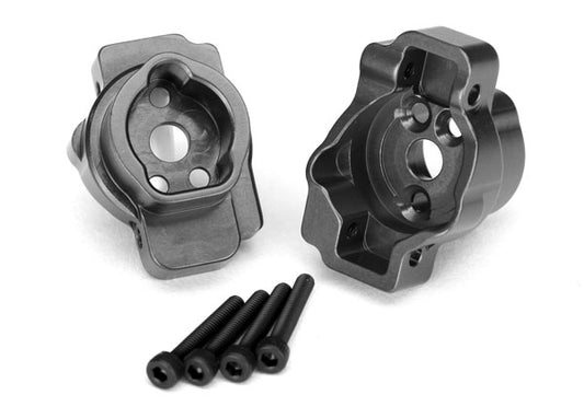 TRAXXAS Portal Drive Rear Axle Mounts Charcoal Grey 6061-T6 Aluminium 2pcs - 8256A