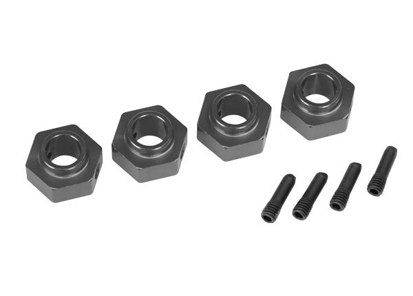 TRAXXAS 12mm Wheel Hex Hubs Charcoal Grey 6061-T6 Aluminium suit TRX-4/ 6 4pcs - 8269A