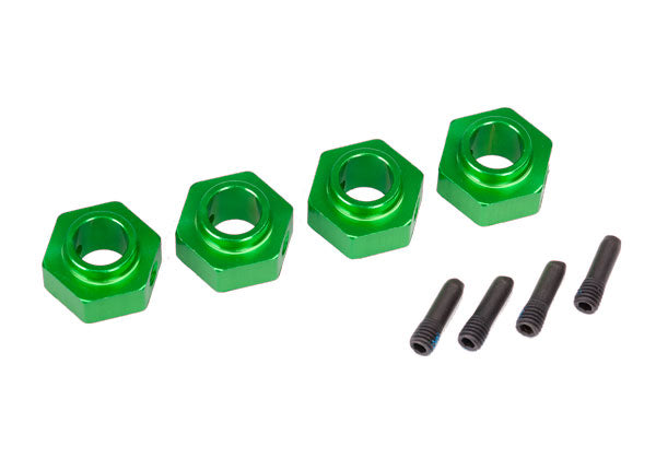 TRAXXAS 12mm Wheel Hex Hubs Green 6061-T6 Aluminium suit TRX-4/ 6 4pcs - 8269G