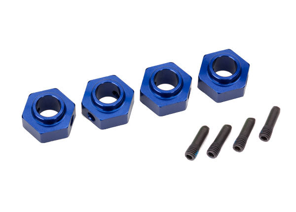 TRAXXAS 12mm Wheel Hex Hubs Blue 6061-T6 Aluminium suit TRX-4/ 6 4pcs - 8269X