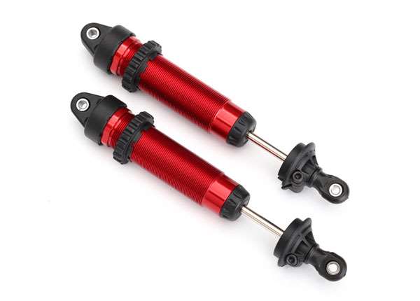 TRAXXAS GTR 134mm Front Shocks Threaded Red Aluminium 2pcs - 8450R