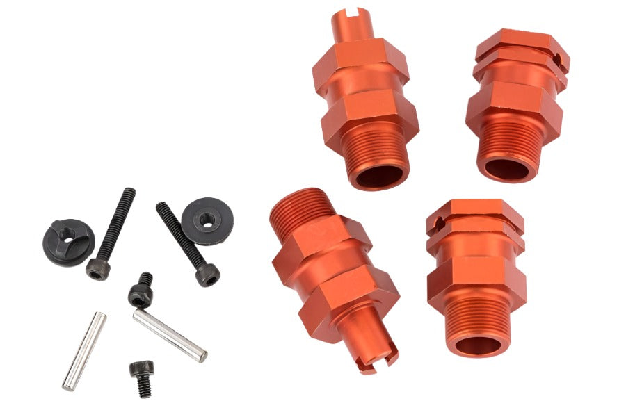 ROVAN 1in Extended Hub Set Orange Aluminium 4pcs - ROV-85180A