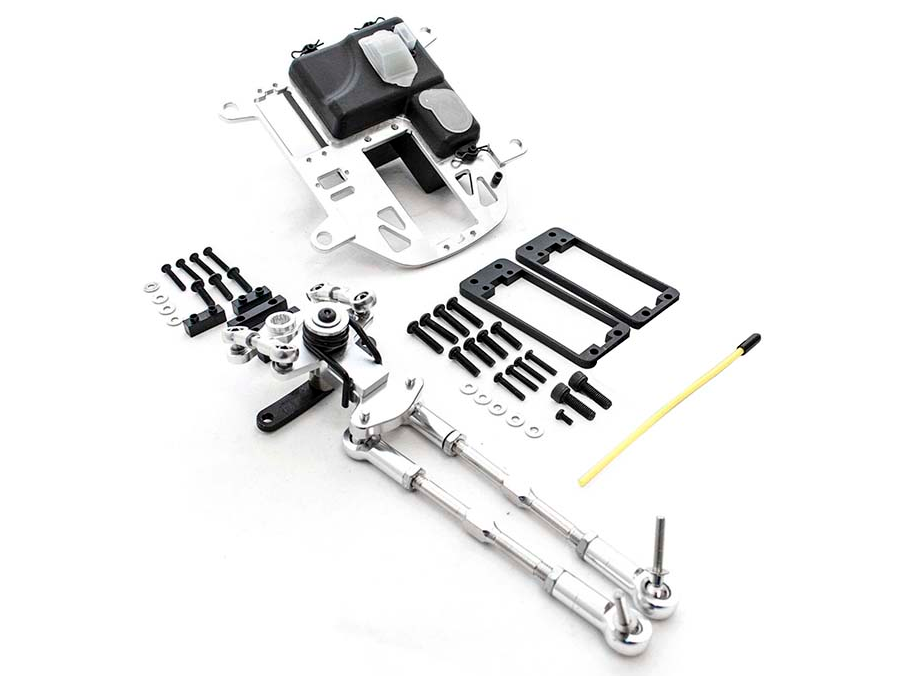 ROVAN Symmetrical Steering Conversion Kit Silver Aluminium - ROV-85273