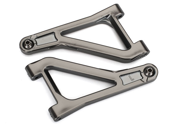 TRAXXAS Suspension Arms Front Upper Black Satin Chrome 2pcs - 8531X