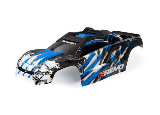 TRAXXAS E-Revo VXL V2 Blue Body Shell w/ Cage Frame - 8611X