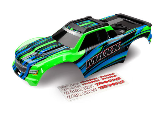 TRAXXAS Green Painted Body Shell w/ Cage Frame suit Maxx V1 - 8911G