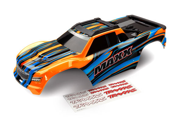 TRAXXAS Orange Painted Body Shell w/ Cage Frame suit Maxx V1 - 8911T