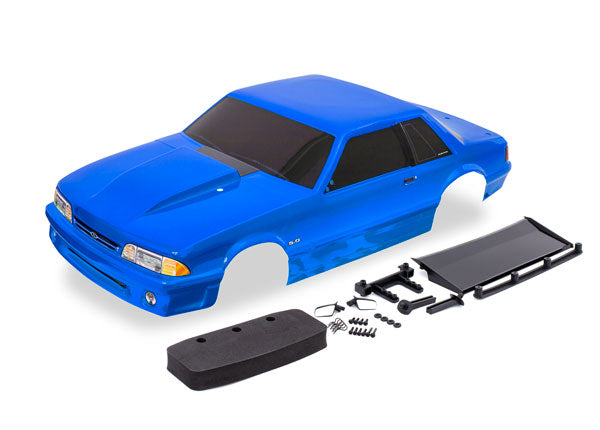 TRAXXAS Blue Body Shell Ford 5.0 Fox Mustang suit Drag Slash - 9421X