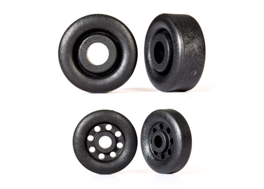 TRAXXAS Wheelie Bar Wheels Black Plastic 18mm & 26mm 2pcs/ea - 9461