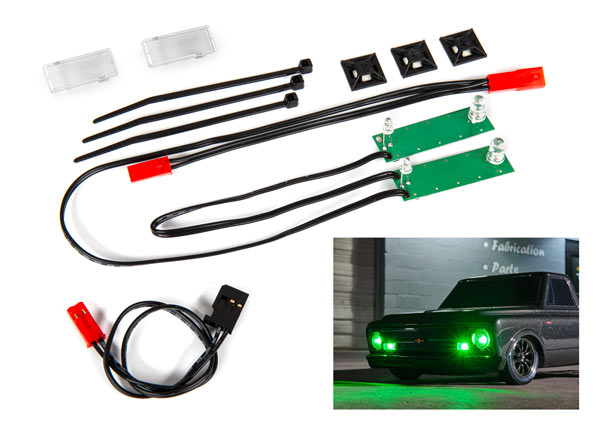 TRAXXAS LED Front Light Set Green suit Drag Slash - 9496G