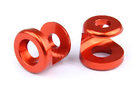 ROVAN Front Upper Shock End Protectors Orange Aluminium 2pcs - ROV-95226A