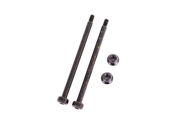 TRAXXAS 3.5x56.7mm Rr Outer Hinge Pins w/ 3mm Nyloc Nuts suit Sledge 2pcs/ea - 9543