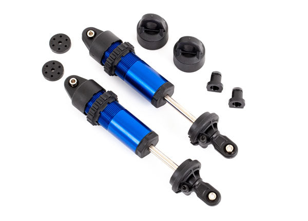 TRAXXAS GT-Maxx Fr Shocks Blue Aluminium No Springs 2pcs - 9660