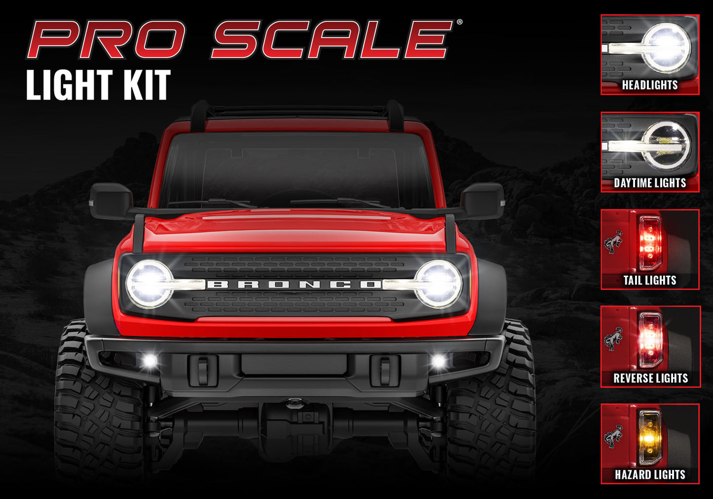 TRAXXAS Pro-Scale Light Kit suit TRX-4M 2021 Ford Bronco - 9783