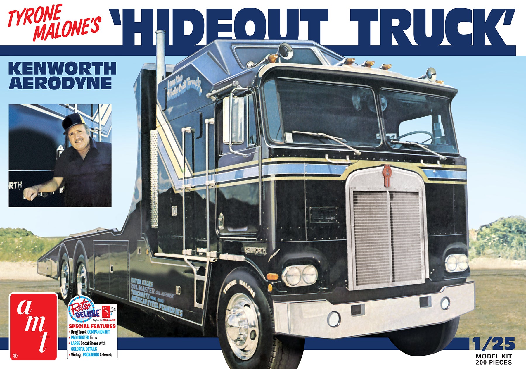 AMT Hideout Transporter Kenworth Tyrone Malone 1:25 - AMT1158