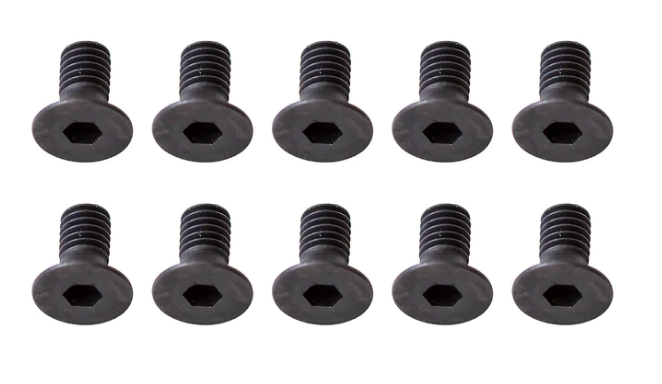 TEAM ASSOC. 2.5x8mm Socket Drive Countersunk Head Screws 10pcs - ASS31472