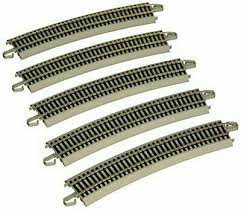 BACHMANN 28" Radius 18° Curved Track 5pcs HO - BAC44506