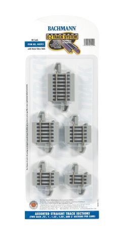 BACHMANN 5 Asstd. Straight Track Shorts 2pcs/ea HO - BAC44592