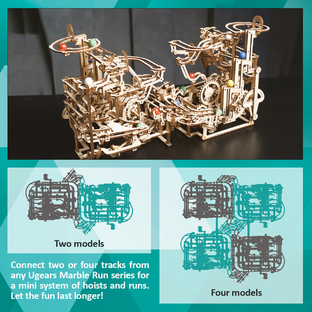 UGEARS No.3 Marble Run Tiered Hoist - 70170